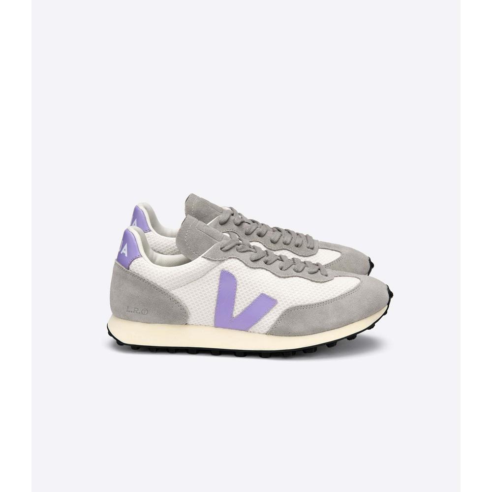 Women\'s Veja RIO BRANCO HEXAMESH Running Shoes Grey/Purple | ZA 425RVD